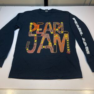 PEARL JAM Vintage 1990s Screen Stars Concert Tour T SHIRT Sz L Long Sleeve Rare